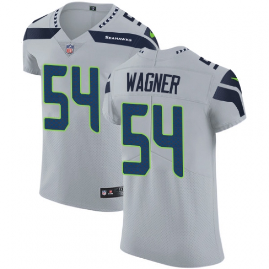 Men's Nike Seattle Seahawks #54 Bobby Wagner Grey Alternate Vapor Untouchable Elite Player NFL Jersey - Ujersey