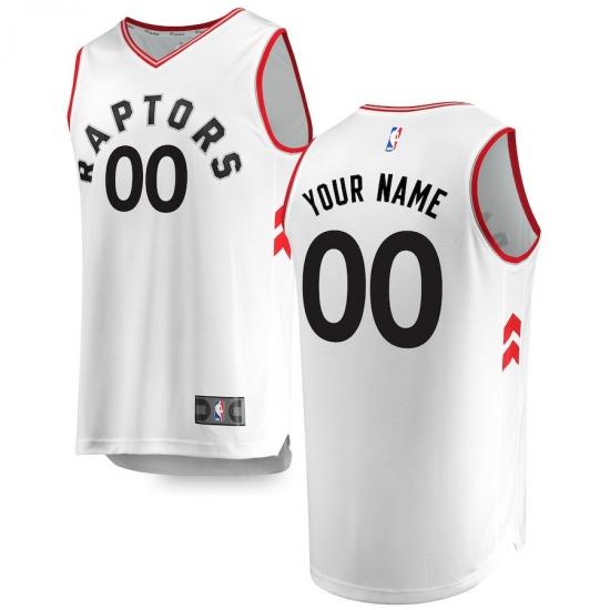 Men's Toronto Raptors Fanatics Branded White Fast Break Custom Replica Jersey - Association Edition - Ujersey