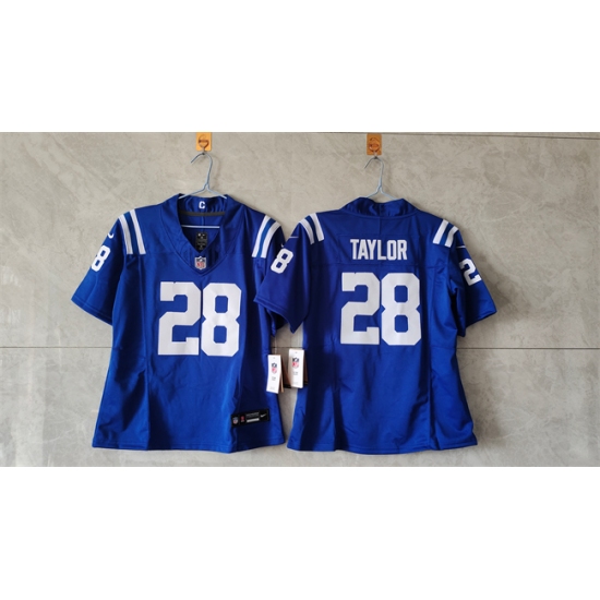 Youth Indianapolis Colts #28 Jonathan Taylor Blue 2024 F.U.S.E. Vapor Untouchable Limited Stitched Football Jersey - Ujersey