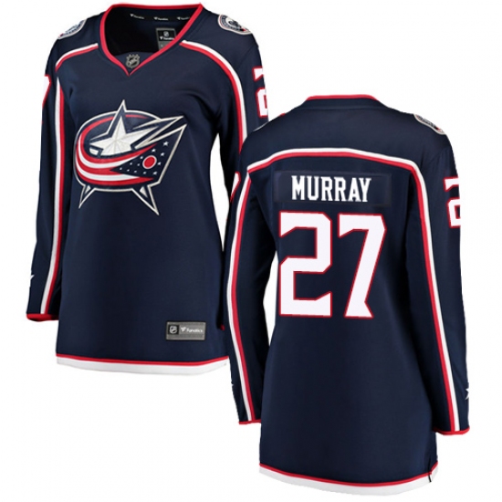 Women's Columbus Blue Jackets #27 Ryan Murray Fanatics Branded Navy Blue Home Breakaway NHL Jersey - Ujersey
