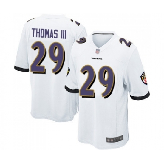 Men's Baltimore Ravens #29 Earl Thomas III Game White Football Jersey - Ujersey