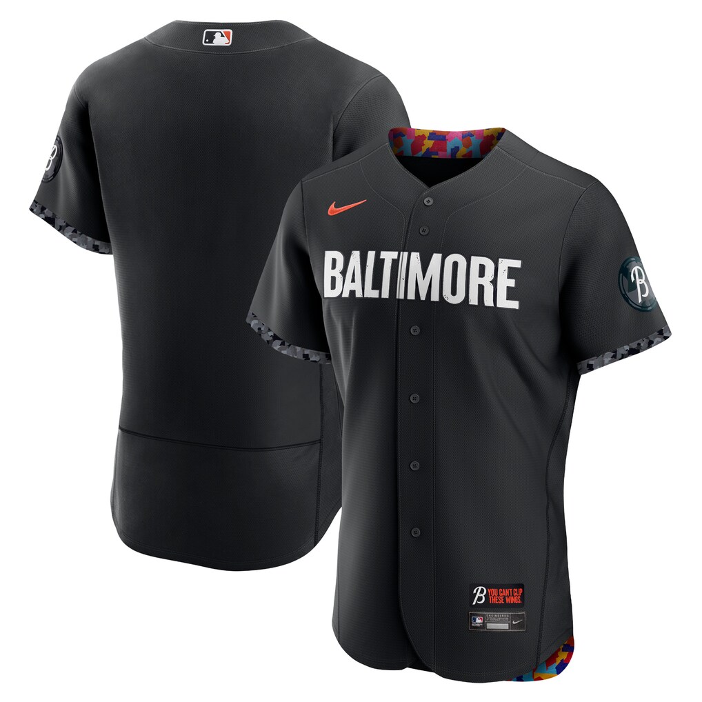 Men's Baltimore Orioles  Nike Black City Connect Authentic Jersey - U-jersey