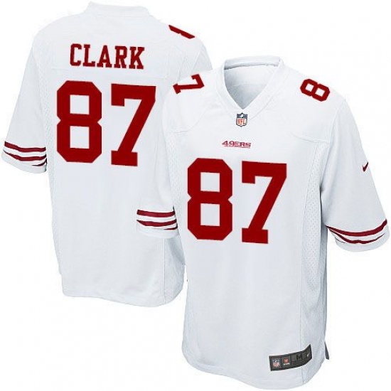 Men's Nike San Francisco 49ers #87 Dwight Clark Game White NFL Jersey - Ujersey