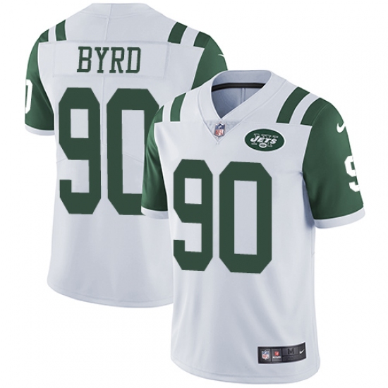 Youth Nike New York Jets #90 Dennis Byrd Elite White NFL Jersey - Ujersey