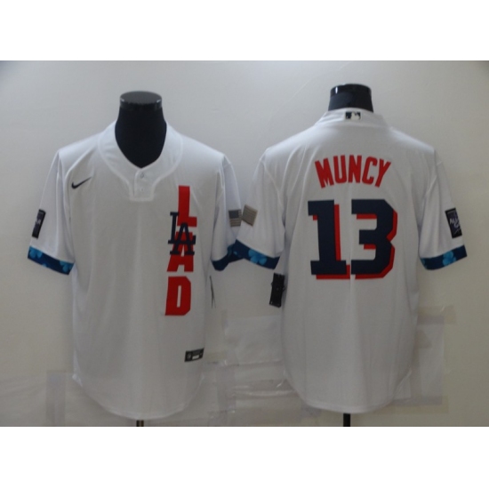 Men's Los Angeles Dodgers #13 Max Muncy Nike White 2021 All-Star Game Replica Jersey - Ujersey
