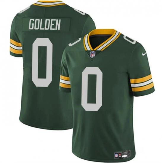 Men's Green Bay Packers #0 Matthew Golden Green 2025 Vapor Untouchable Limited Football Stitched Jersey - Ujersey