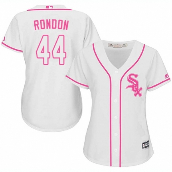 Women's Majestic Chicago White Sox #44 Bruce Rondon Replica White Fashion Cool Base MLB Jersey - Ujersey