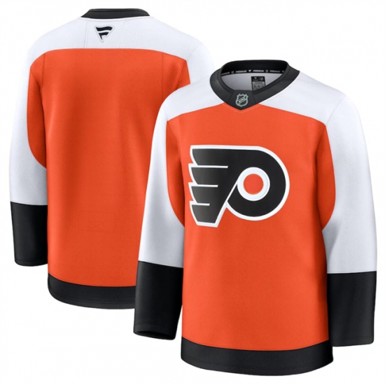Men's Philadelphia Flyers Blank Orange 2024-25 Home Stitched Hockey Jersey - Ujersey