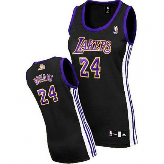 Women's Adidas Los Angeles Lakers #24 Kobe Bryant Authentic Black/Purple No. NBA Jersey - Ujersey