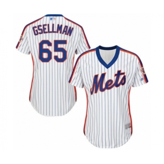 Women's New York Mets #63 Robert Gsellman Authentic White Alternate Cool Base Baseball Player Jersey - Ujersey