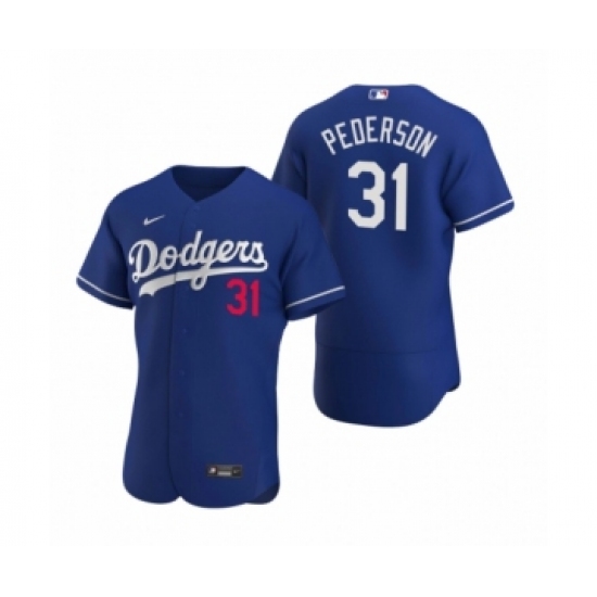 Men's Los Angeles Dodgers #31 Joc Pederson Nike Royal Authentic 2020 Alternate Jersey - Ujersey