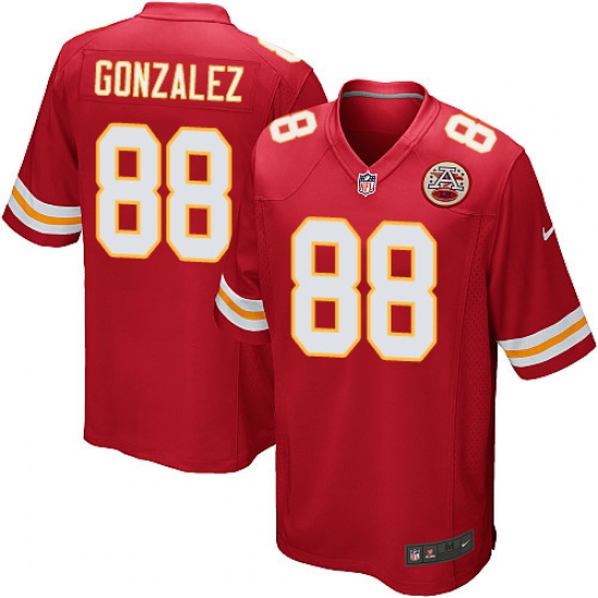 Men's Nike Kansas City Chiefs #88 Tony Gonzalez Game Red Team Color NFL Jersey - Ujersey