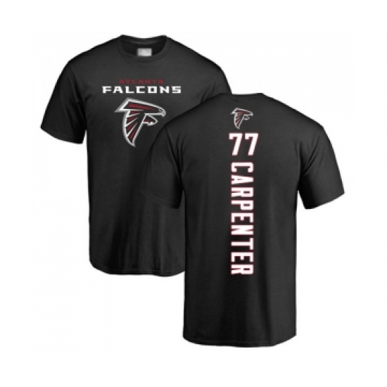 Football Atlanta Falcons #77 James Carpenter Black Backer T-Shirt - Ujersey