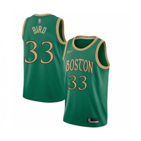Women's Boston Celtics #33 Larry Bird Swingman Green Basketball Jersey - 2019 20 City Edition - Ujersey
