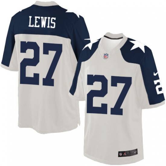 Men's Nike Dallas Cowboys #27 Jourdan Lewis Limited White Throwback Alternate NFL Jersey - Ujersey