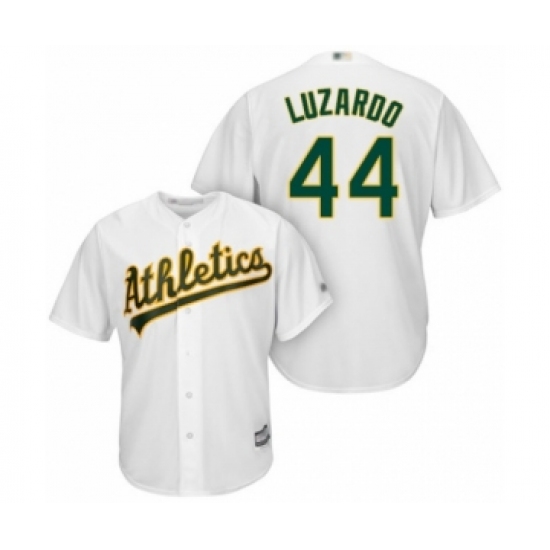 Youth Oakland Athletics #44 Jesus Luzardo Authentic White Home Cool Base Baseball Player Jersey - Ujersey