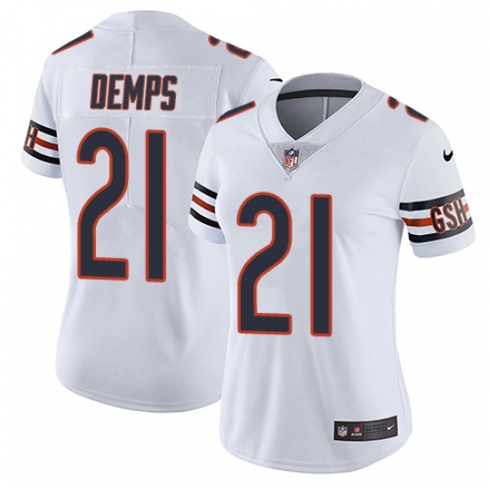 Women's Nike Chicago Bears #21 Quintin Demps White Vapor Untouchable Limited Player NFL Jersey - Ujersey