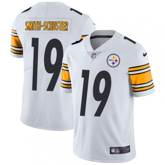Youth Nike Pittsburgh Steelers #19 JuJu Smith-Schuster White Vapor Untouchable Limited Player NFL Jersey - Ujersey