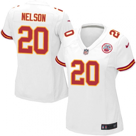 Women's Nike Kansas City Chiefs #20 Steven Nelson Game White NFL Jersey - Ujersey
