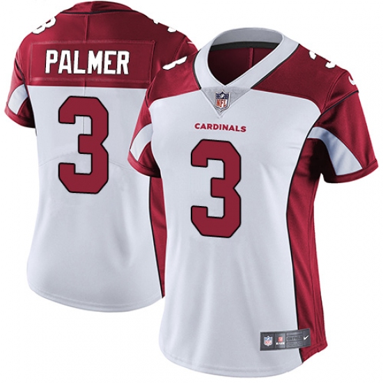 Women's Nike Arizona Cardinals #3 Carson Palmer White Vapor Untouchable Limited Player NFL Jersey - Ujersey