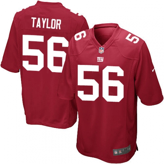 Men's Nike New York Giants #56 Lawrence Taylor Game Red Alternate NFL Jersey - Ujersey