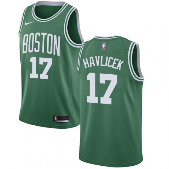 Men's Nike Boston Celtics #17 John Havlicek Green NBA Swingman Icon Edition Jersey - Ujersey