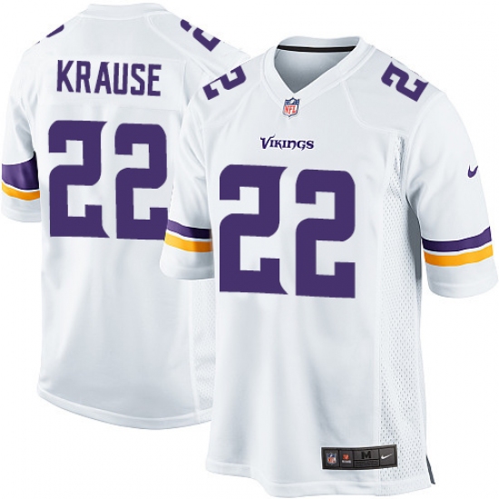 Men's Nike Minnesota Vikings #22 Paul Krause Game White NFL Jersey - Ujersey