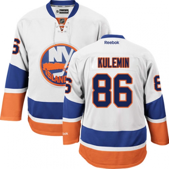 Youth Reebok New York Islanders #86 Nikolay Kulemin Authentic White Away NHL Jersey - Ujersey