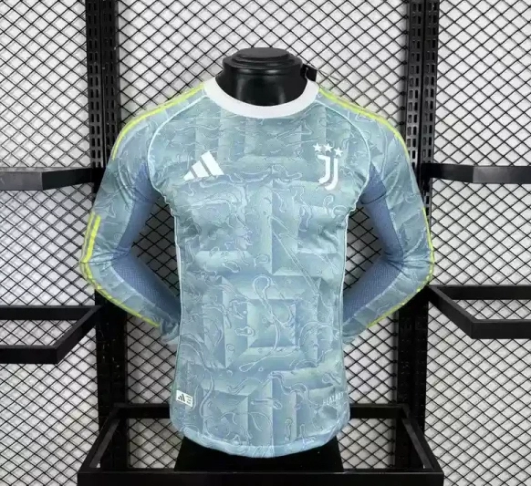 Juventus  Soccer Jersey Away Long Sleeve Shirt 2025/26 - U-jersey