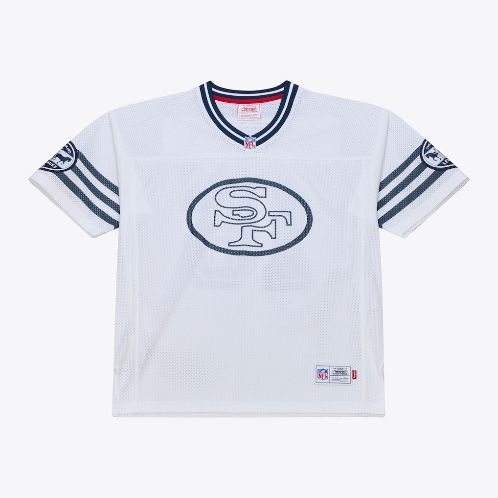 Unisex San Francisco 49ers Joe Montana Mitchell & Ness x Levi's White Legacy Jersey - Vujersey Los Angeles Rams