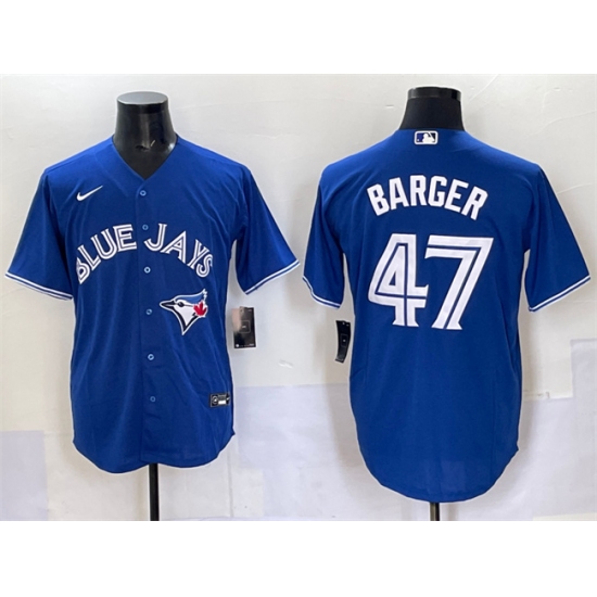 Men's Toronto Blue Jays #47 Addison Barger Royal Cool Base Stitched Baseball Jersey