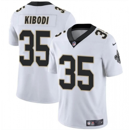 Men's New Orleans Saints #35 Jacob Kibodi White Vapor Limited Stitched Football Jersey - Ujersey