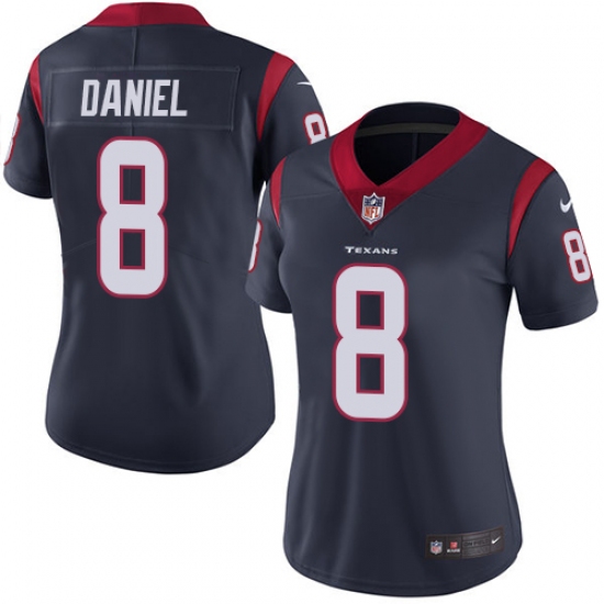 Women's Nike Houston Texans #8 Trevor Daniel Navy Blue Team Color Vapor Untouchable Limited Player NFL Jersey - Ujersey