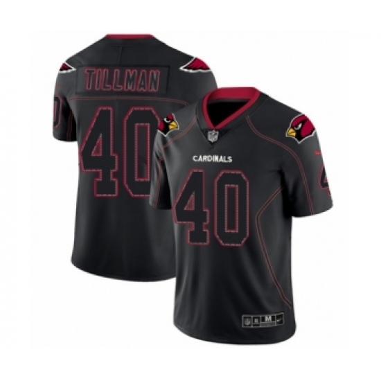 Men's Nike Arizona Cardinals #40 Pat Tillman Limited Lights Out Black Rush NFL Jersey - Ujersey