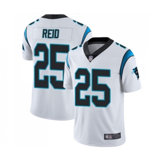 Men's Carolina Panthers #25 Eric Reid White Vapor Untouchable Limited Player Football Jersey - Ujersey