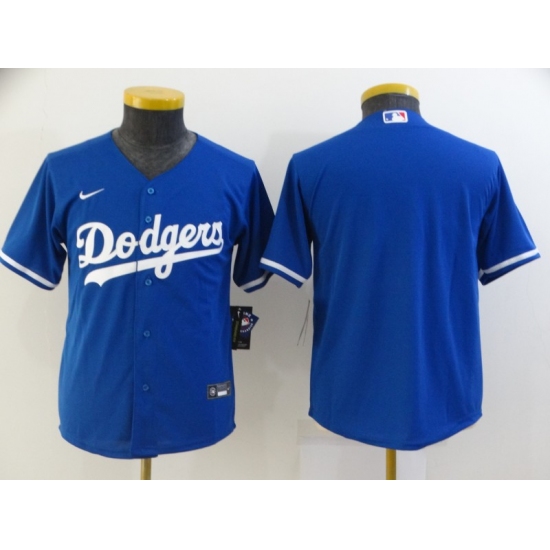 Youth Nike Los Angeles Dodgers Blank Royal Alternate Stitched Baseball Jersey - Ujersey