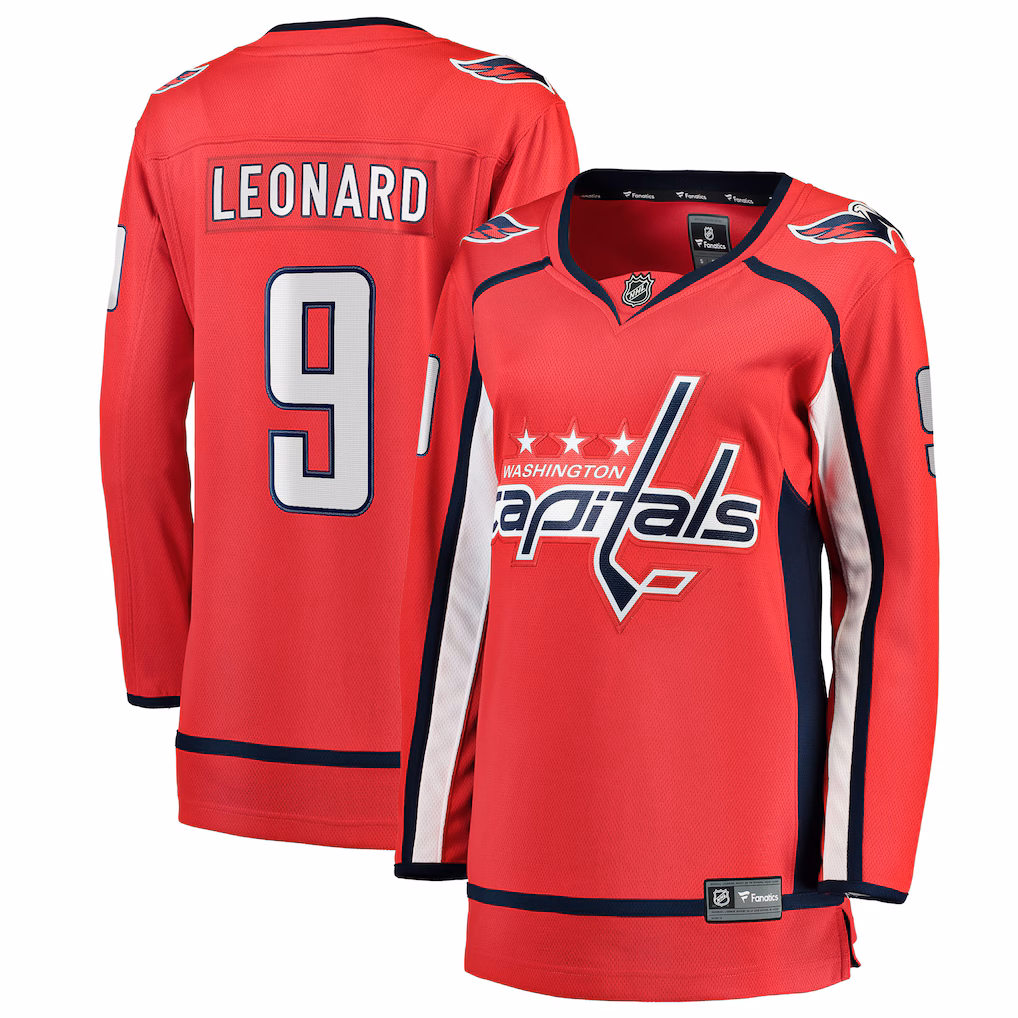 Women's Washington Capitals Ryan Leonard Fanatics Red Home Breakaway Player Jersey - ujerseystore