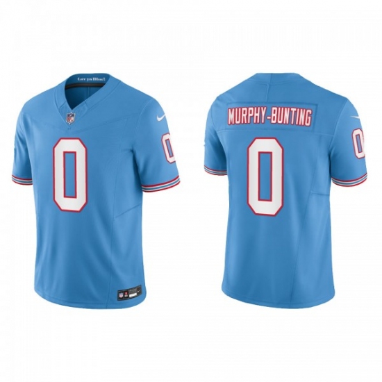 Men's Nike Tennessee Titans #0 Sean Murphy-Bunting Light Blue 2023 F.U.S.E. Vapor Limited Throwback Stitched Football Jersey - Ujersey