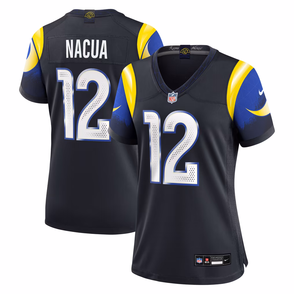 Women's Los Angeles Rams Puka Nacua Nike Dark Blue Rivalries Collection Game Jersey - Ujersey