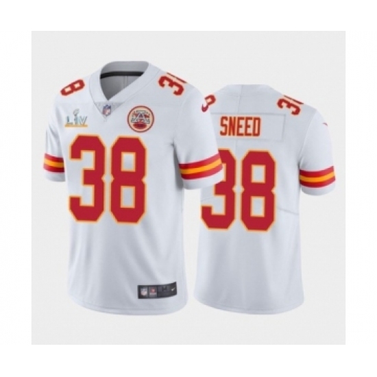 Youth Kansas City Chiefs #38 L'Jarius Sneed White Super Bowl LV Jersey - Ujersey