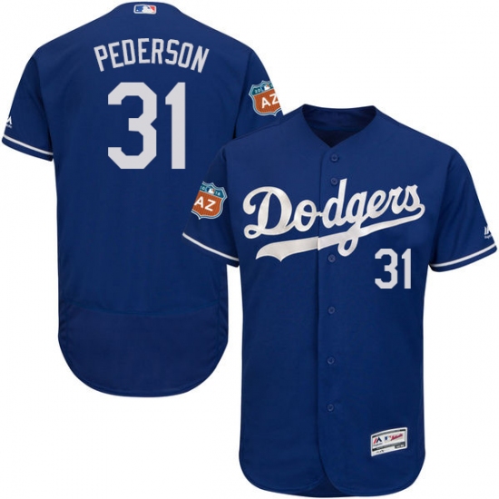 Men's Majestic Los Angeles Dodgers #31 Joc Pederson Royal Blue Flexbase Authentic Collection MLB Jersey - Ujersey