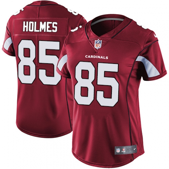 Women Nike Arizona Cardinals #85 Gabe Holmes Red Team Color Vapor Untouchable Limited Player NFL Jersey - Ujersey