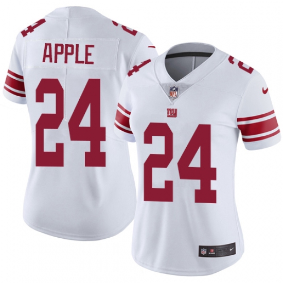 Women's Nike New York Giants #24 Eli Apple White Vapor Untouchable Limited Player NFL Jersey - Ujersey