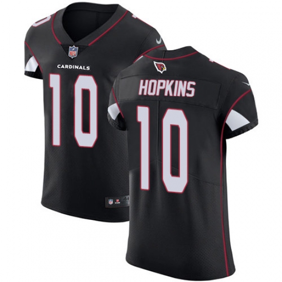 Men's Nike Arizona Cardinals #10 DeAndre Hopkins Black Alternate Stitched NFL New Elite Jersey - Ujersey