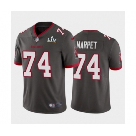 Youth Tampa Bay Buccaneers #74 Ali Marpet Pewter Super Bowl LV Jersey - Ujersey