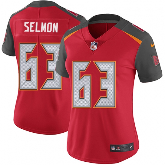Women's Nike Tampa Bay Buccaneers #63 Lee Roy Selmon Elite Red Team Color NFL Jersey - Ujersey