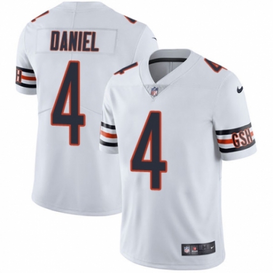 Men's Nike Chicago Bears #4 Chase Daniel White Vapor Untouchable Limited Player NFL Jersey - Ujersey