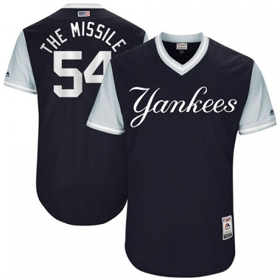 Men's Majestic New York Yankees #54 Aroldis Chapman 