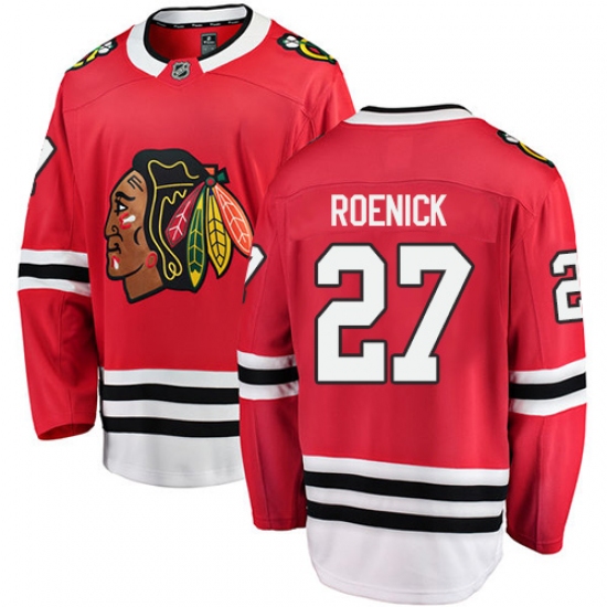 Youth Chicago Blackhawks #27 Jeremy Roenick Fanatics Branded Red Home Breakaway NHL Jersey - Ujersey