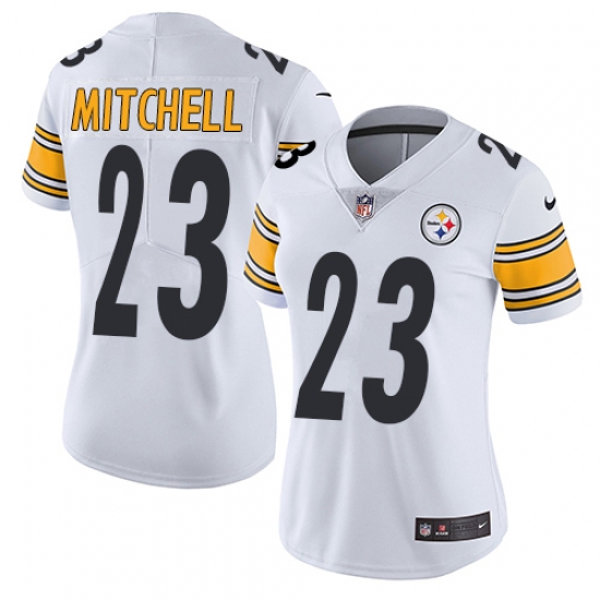 Women's Nike Pittsburgh Steelers #23 Mike Mitchell Elite White NFL Jersey - Ujersey